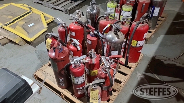 Pallet of (17) Fire Extinguishers